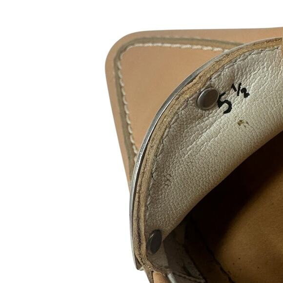 Tod's Debbie Slingback Kitten Heels Pumps Pointed Toe Leather Tan Size US‎ 5.5 - Picture 14 of 14